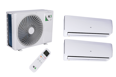 AC1 Duo-Split “Freedom+” 5.0kW Outdoor+ 2×2.5kW Indoor COOL&HEAT + WiFi